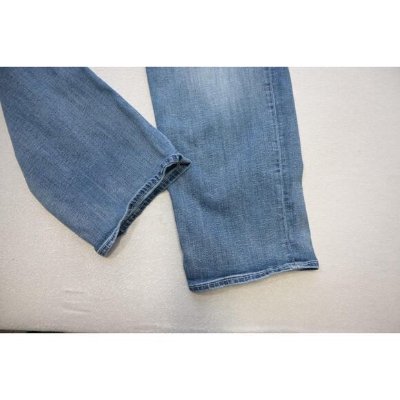 BKE Buckle Seth Straight Distressed Blue Denim Jeans Mens Size 40 x 30 - Picture 3 of 8